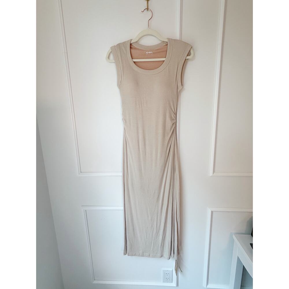 NWT OGL Off White midi dress built in bra size S - Picture 2 of 9